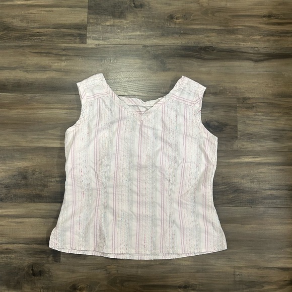 Striped Pink Women's Top - Picture 2 of 4